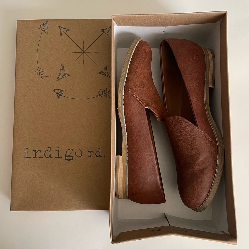 Brown loafers